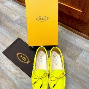 Tod’s moccasins, brand new in the box!